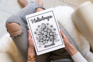 100 flowers adult coloring book
