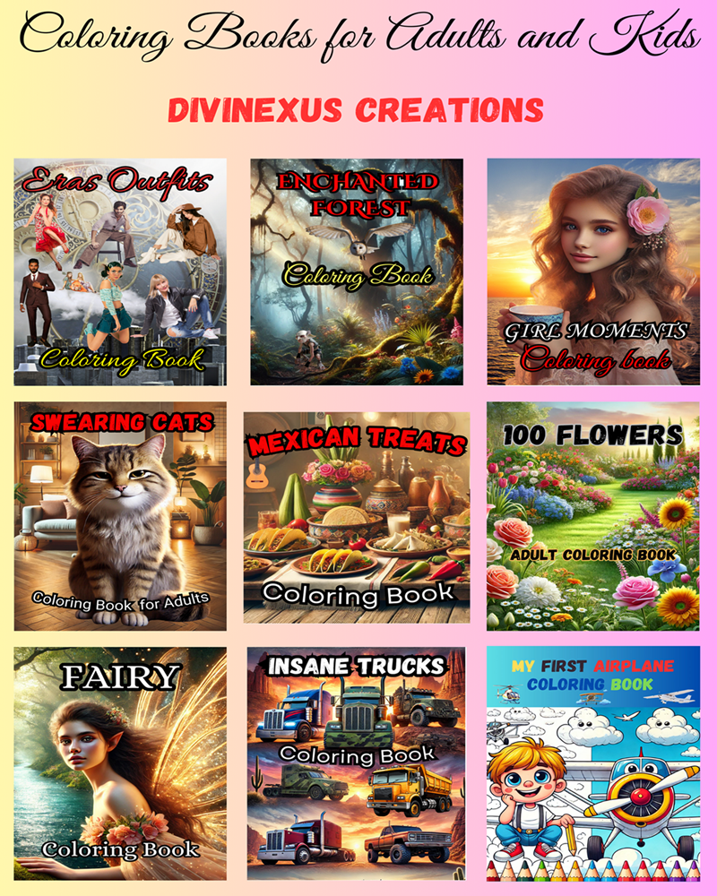 Colooring books: Divinexus Creations