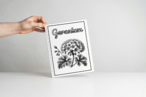 Flowers coloring book