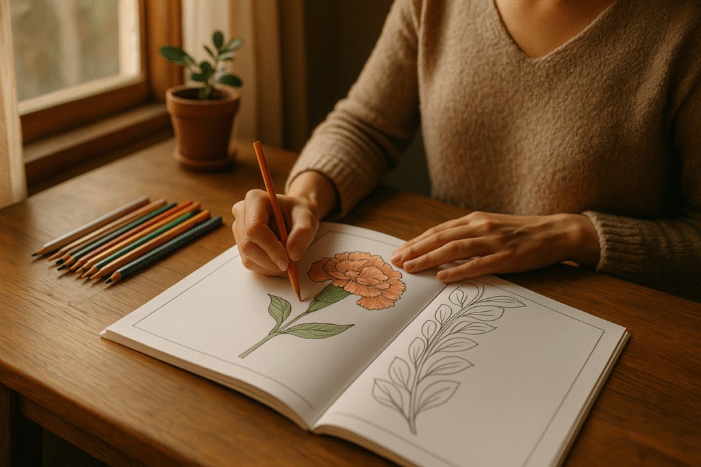 coloring books of flower