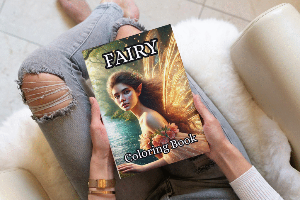 Fairy book to color