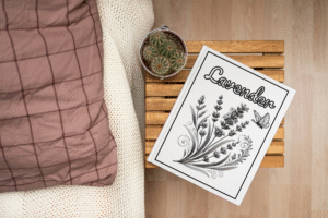 Flowers coloring book for adults