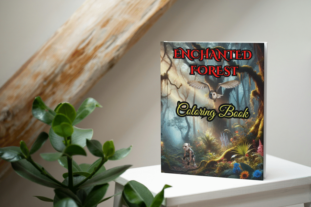 Enchanted forest coloring