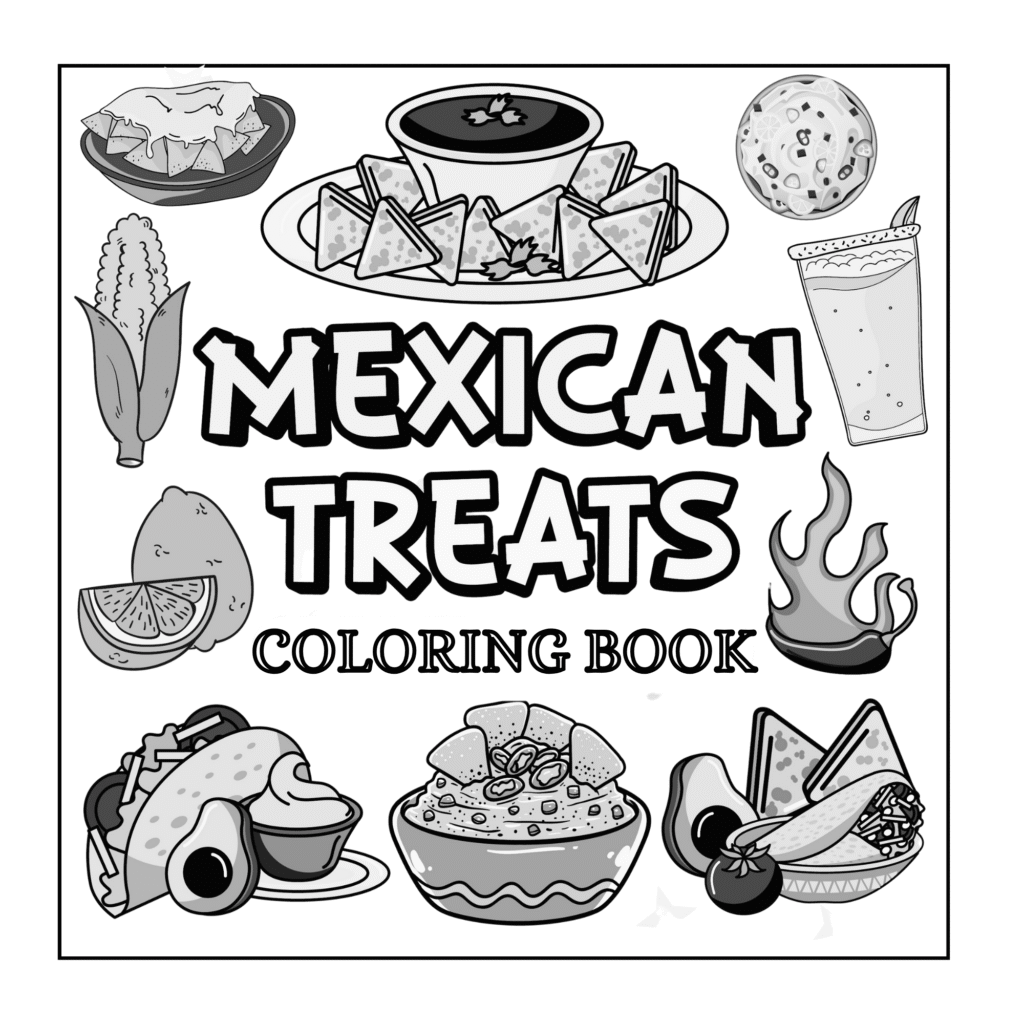 Mexican treats coloring pages