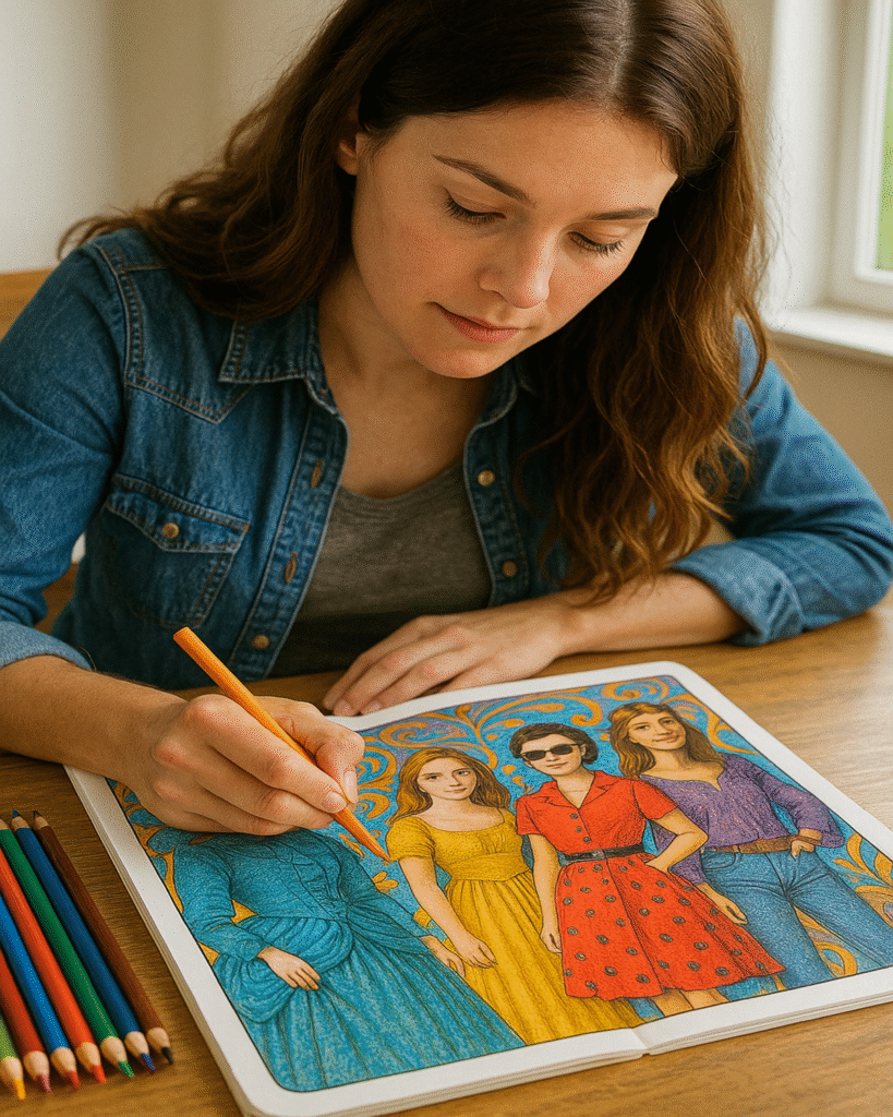 Fashion coloring pages