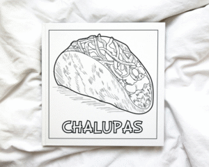 Flavors of Mexico coloring book
