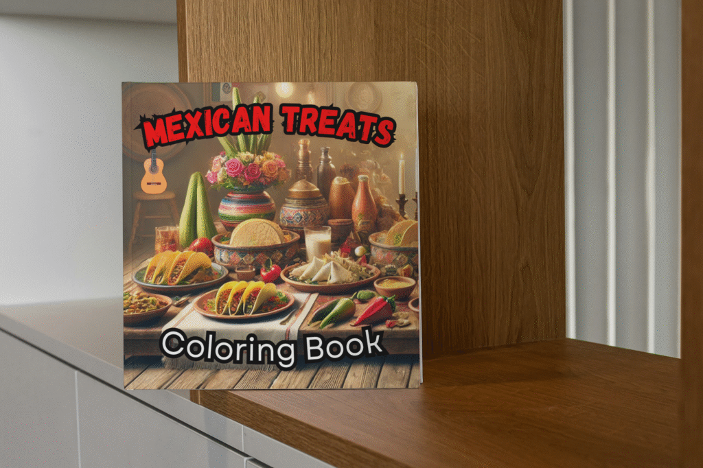 Mexican snacks coloring book