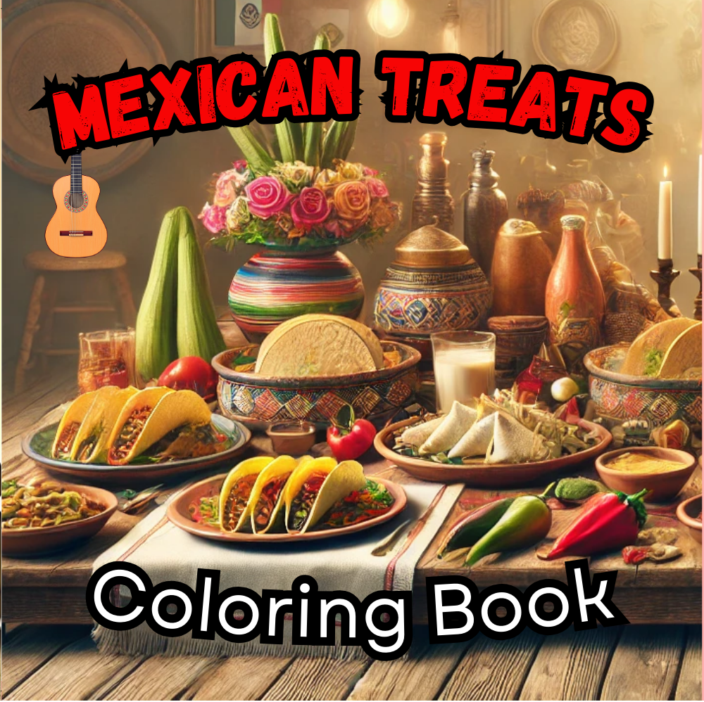 Mexican treats coloring book