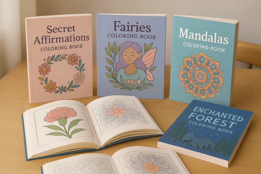 Relaxing coloring books for adults
