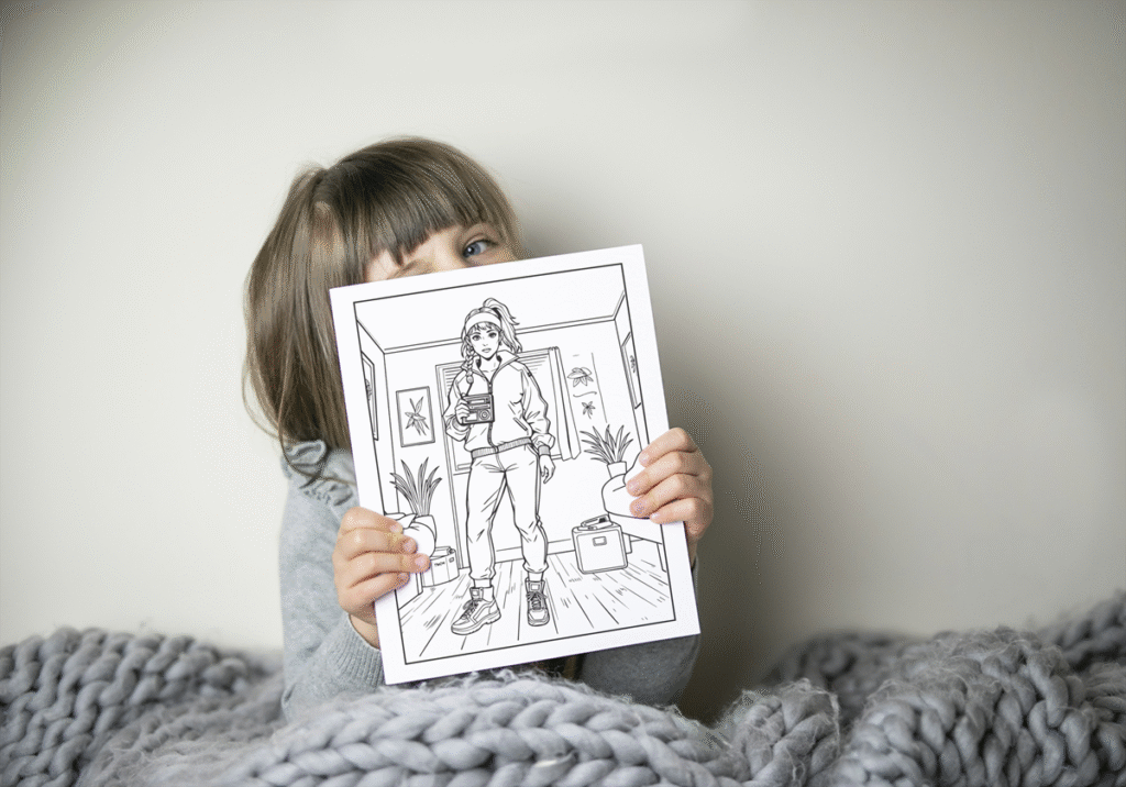 coloring book clothing design for kids