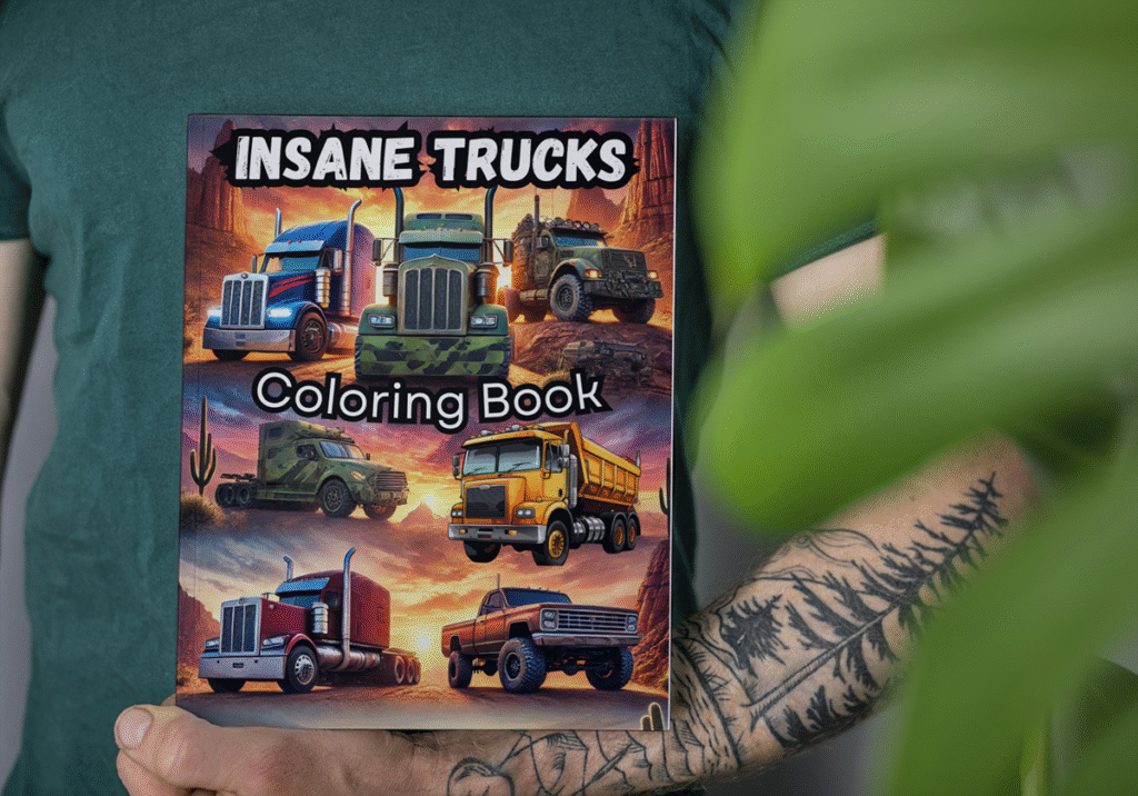 Trucks coloring book