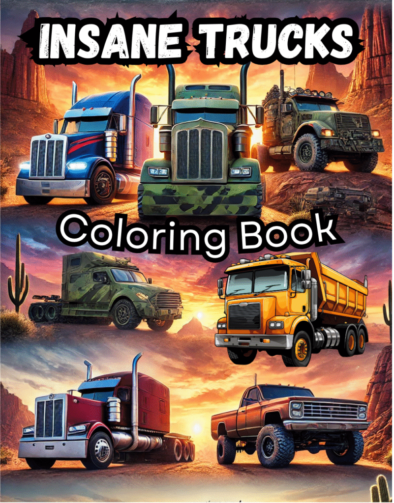 Insane Trucks Coloring book