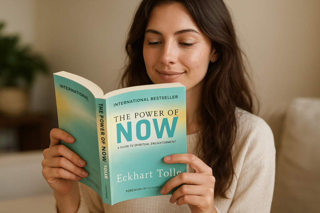 The Power of Now: A Guide to Spiritual Enlightenment” de Eckhart Tolle.